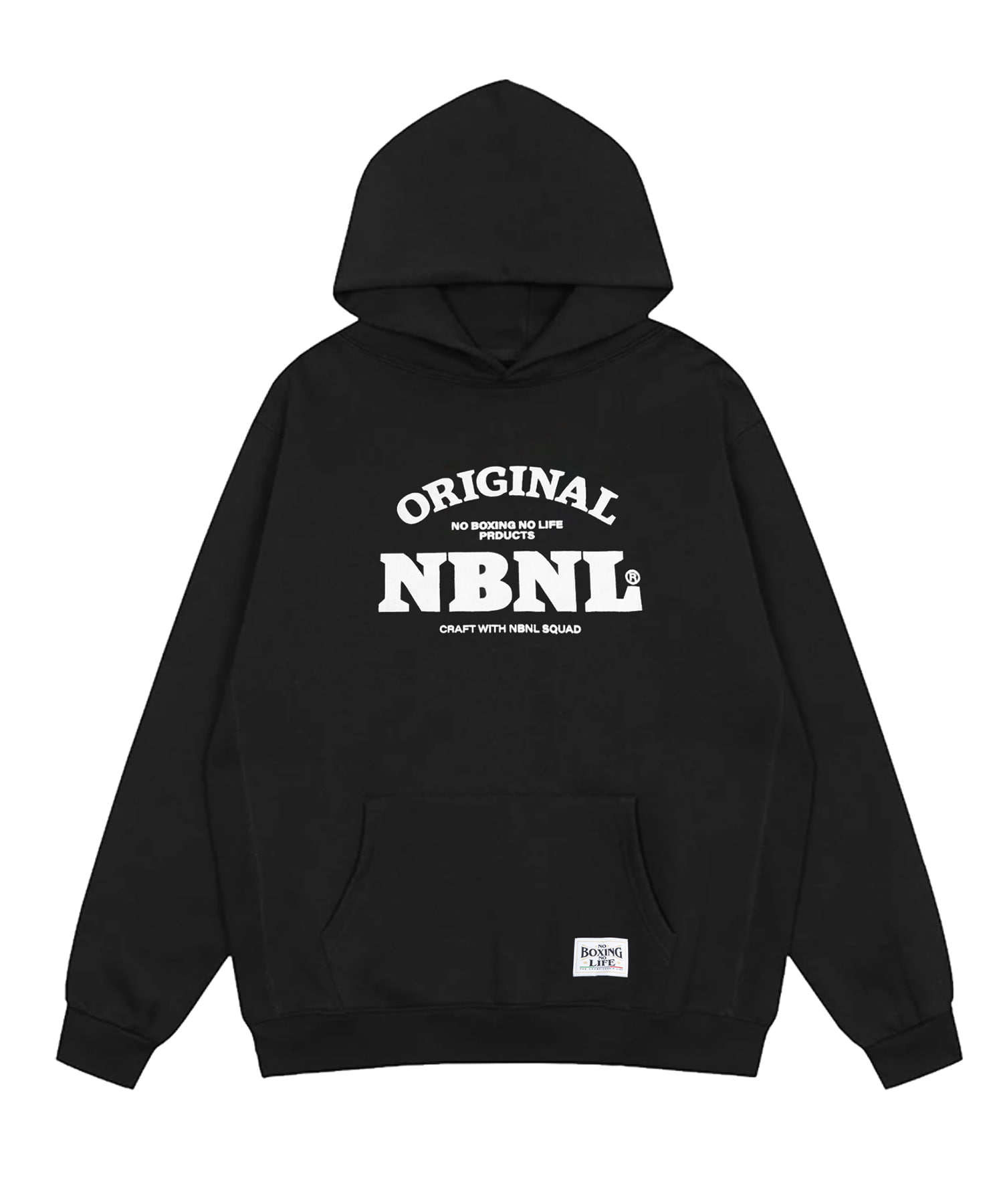 NBNLH202 OG NBNL Logo Reverse Weave Hoodie - Black