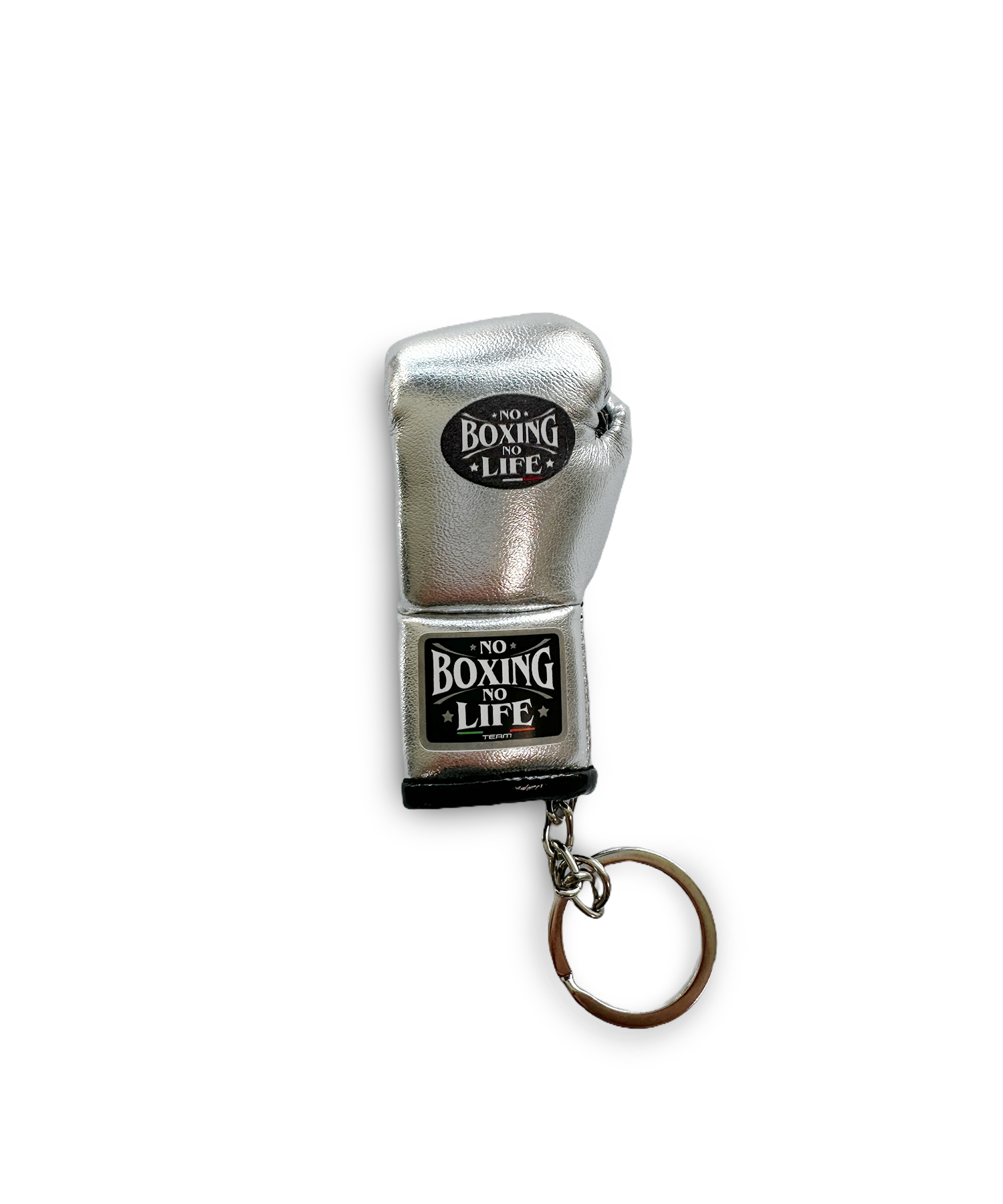 NBNLC119 Miniature Gloves Key Ring - Silver